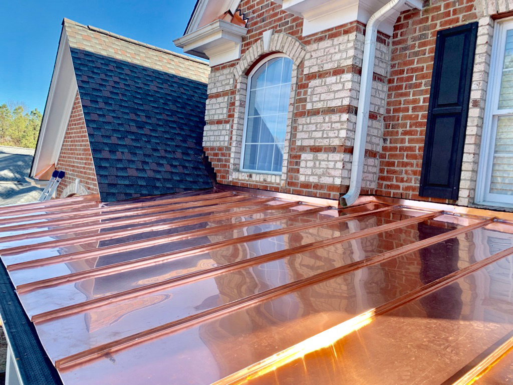 Copper Roofing Panels